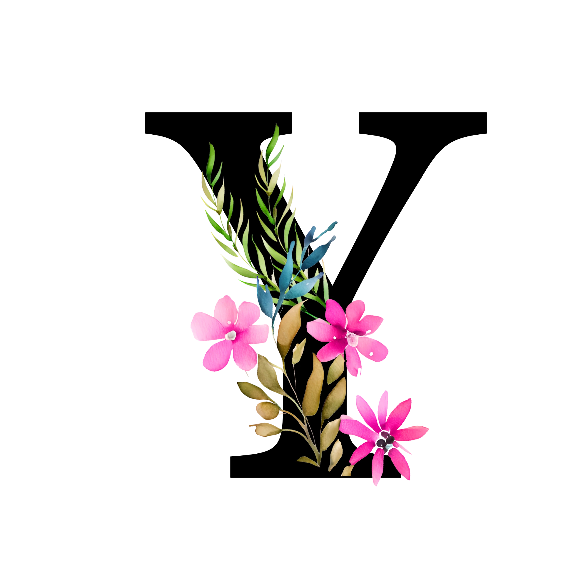 Free-Transparent-Floral-Alphabet-Illustration-letter-Y.webp